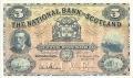 National Bank Of Scotland Ltd 5 Pounds,  1.11.1949